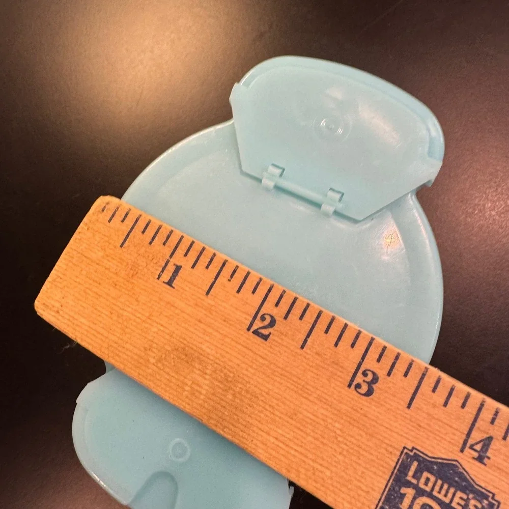 Tupperware Sugar Dispenser Vintage Small Aqua Blue 877-3 Dual Flip Top Lid